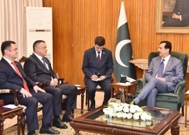Uzbek Parliamentary Delegation Meets Acting President Gilani in Islamabad