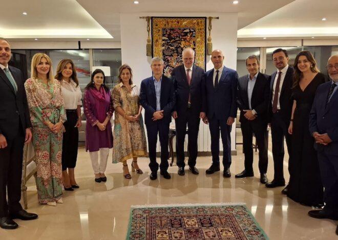 Ambassador Salman Athar Hosts Dinner in Honour of Lebanese Justice Minister