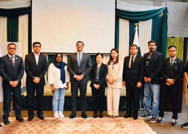 Ambassador-Designate Abdul Hameed Hosts Farewell for JDS Scholars in Tokyo