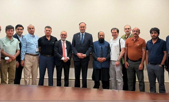 Federal Minister Ahsan Iqbal Calls on Pakistani Diaspora to Partner in Pakistan’s Economic and Healthcare Transformation